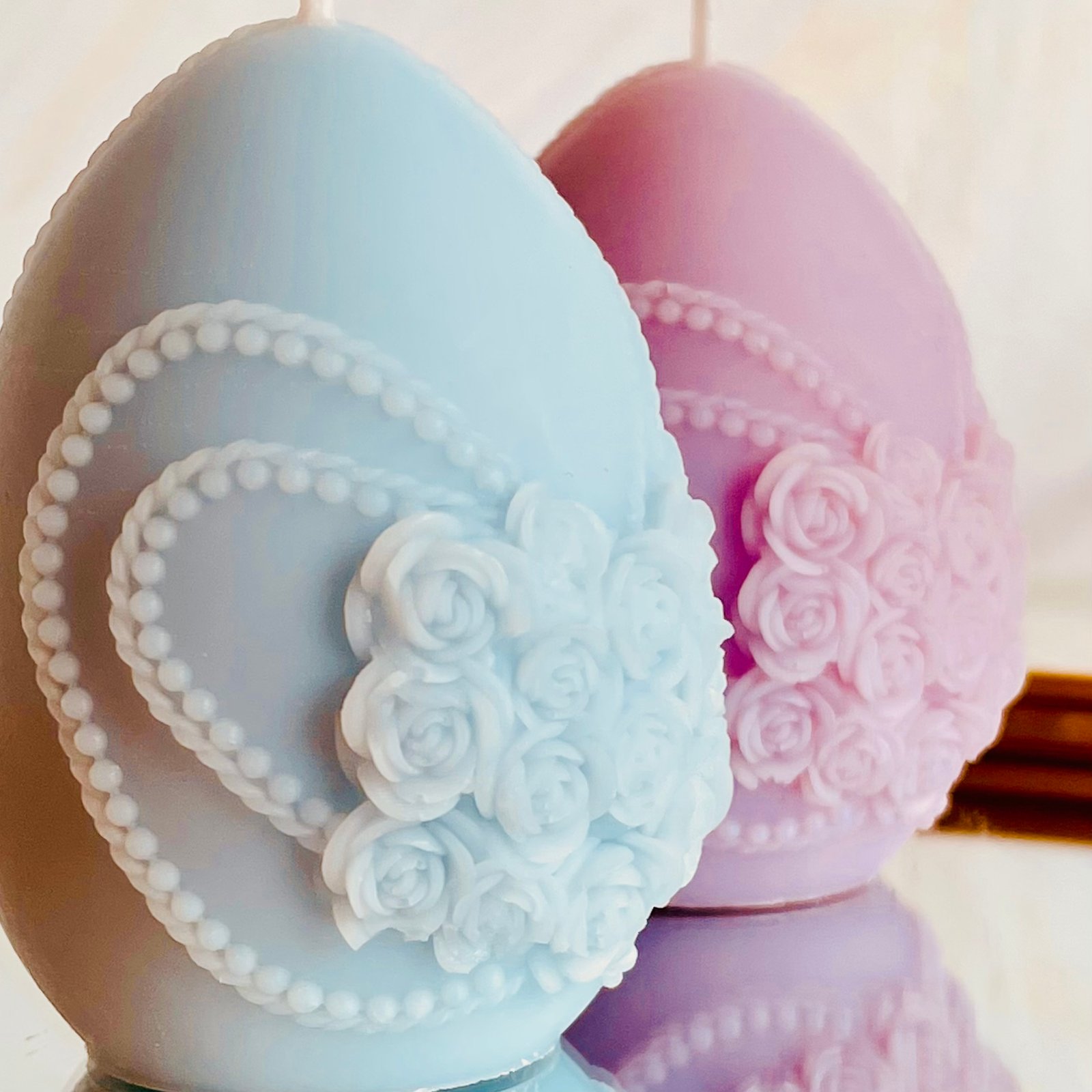 Ouă de Paște cu flori ( 2 buc ) - imagine 2