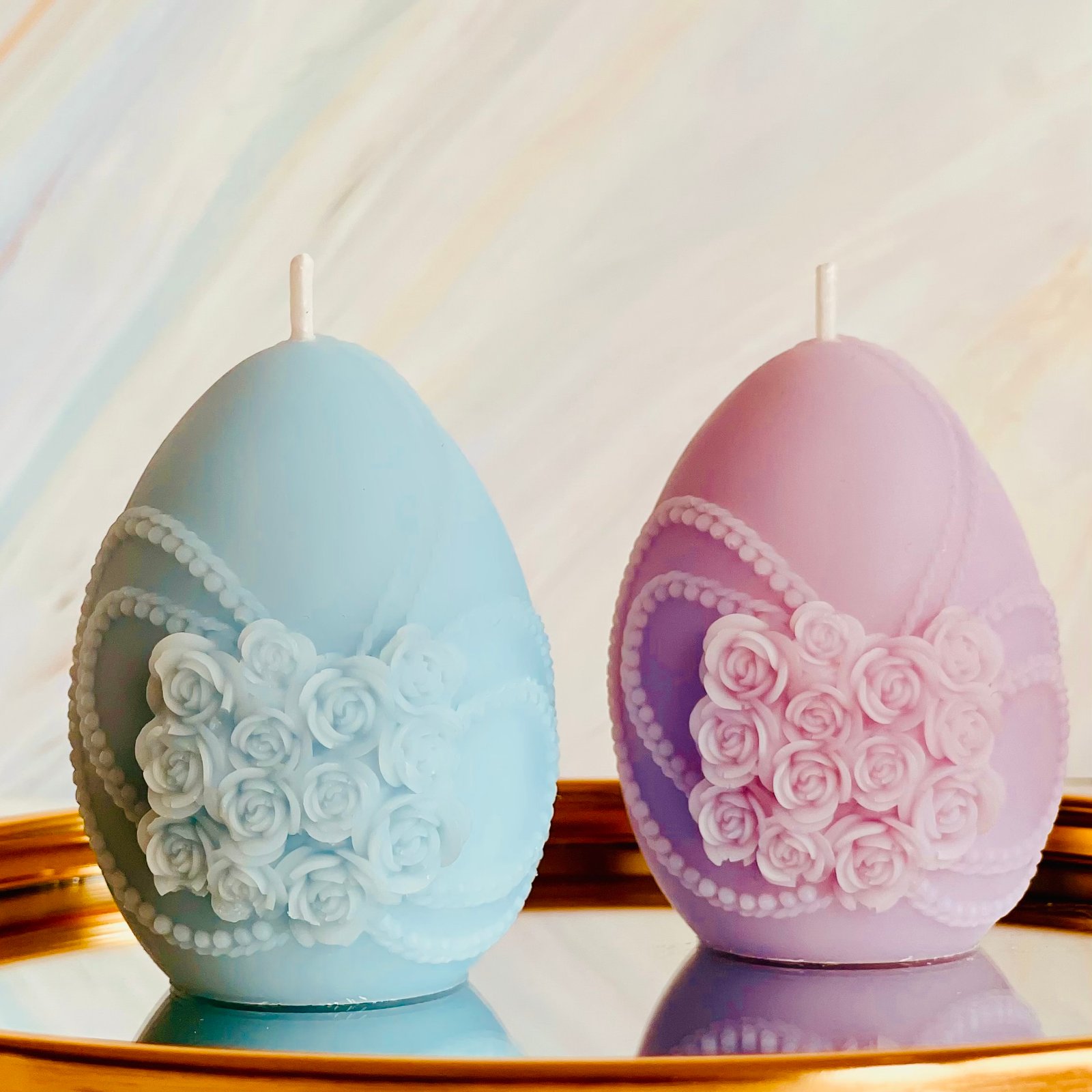 Ouă de Paște cu flori ( 2 buc )